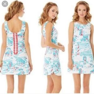 Lilly Pulitzer Delia Shift watch out print, 12, worn once